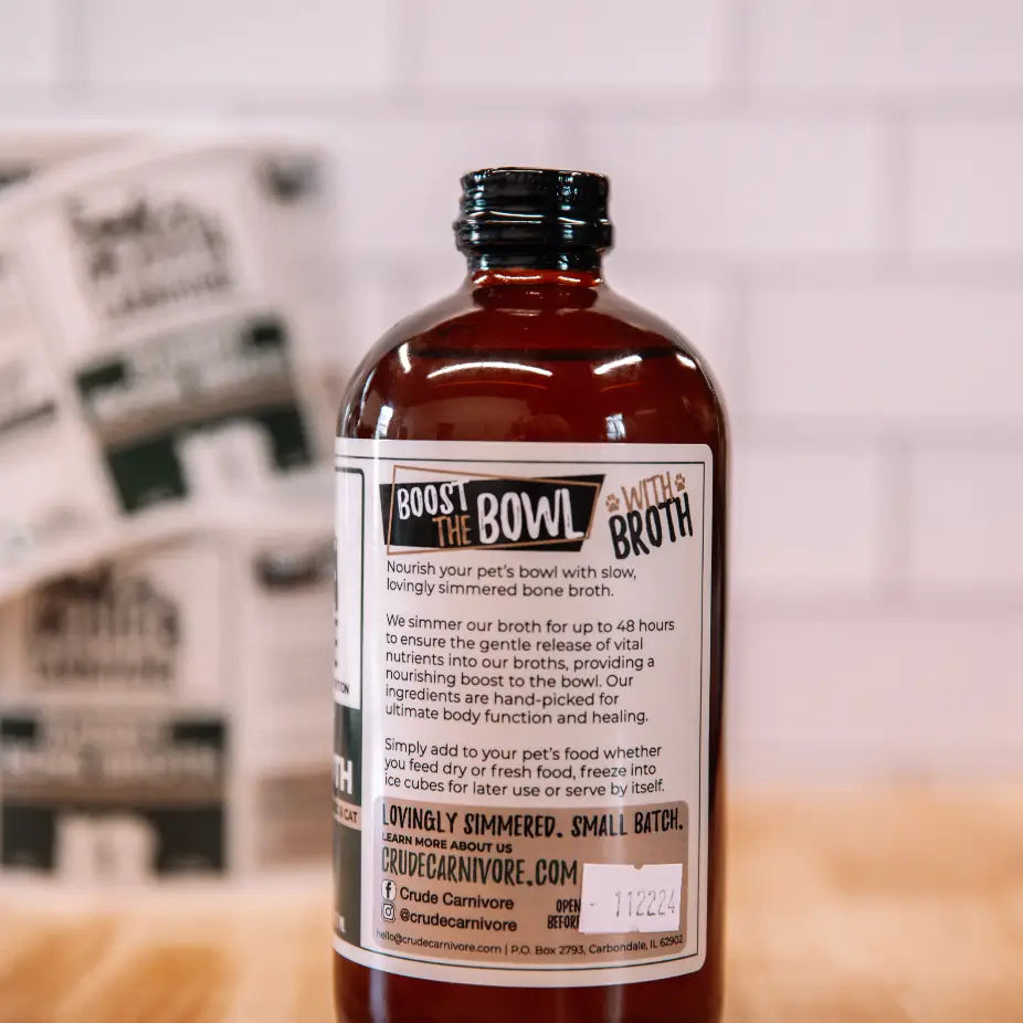 Crude Carnivore Bone Broth- Rabbit