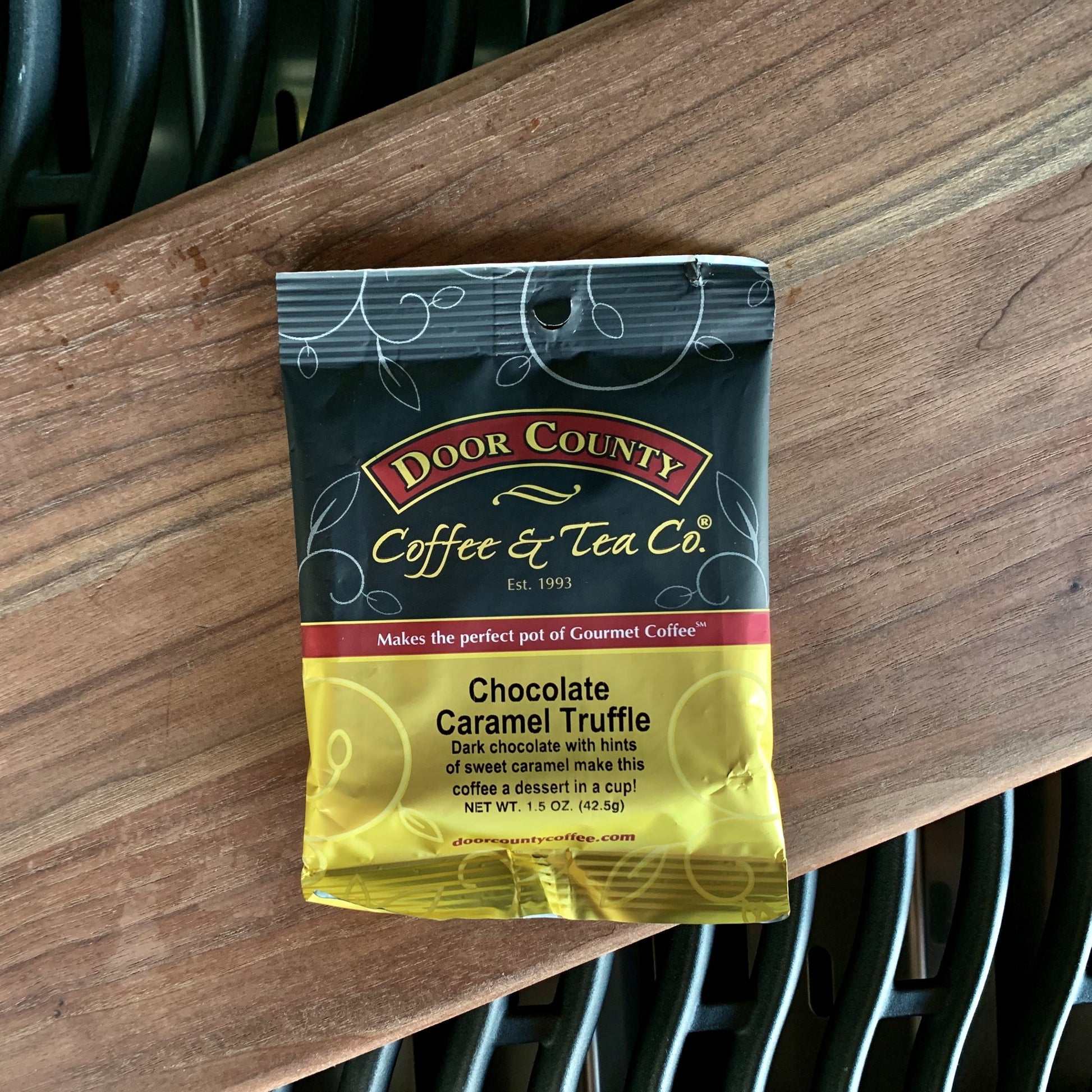 Door County Coffee Grounds - Chocolate Caramel Truffle, 1.5 ounces image