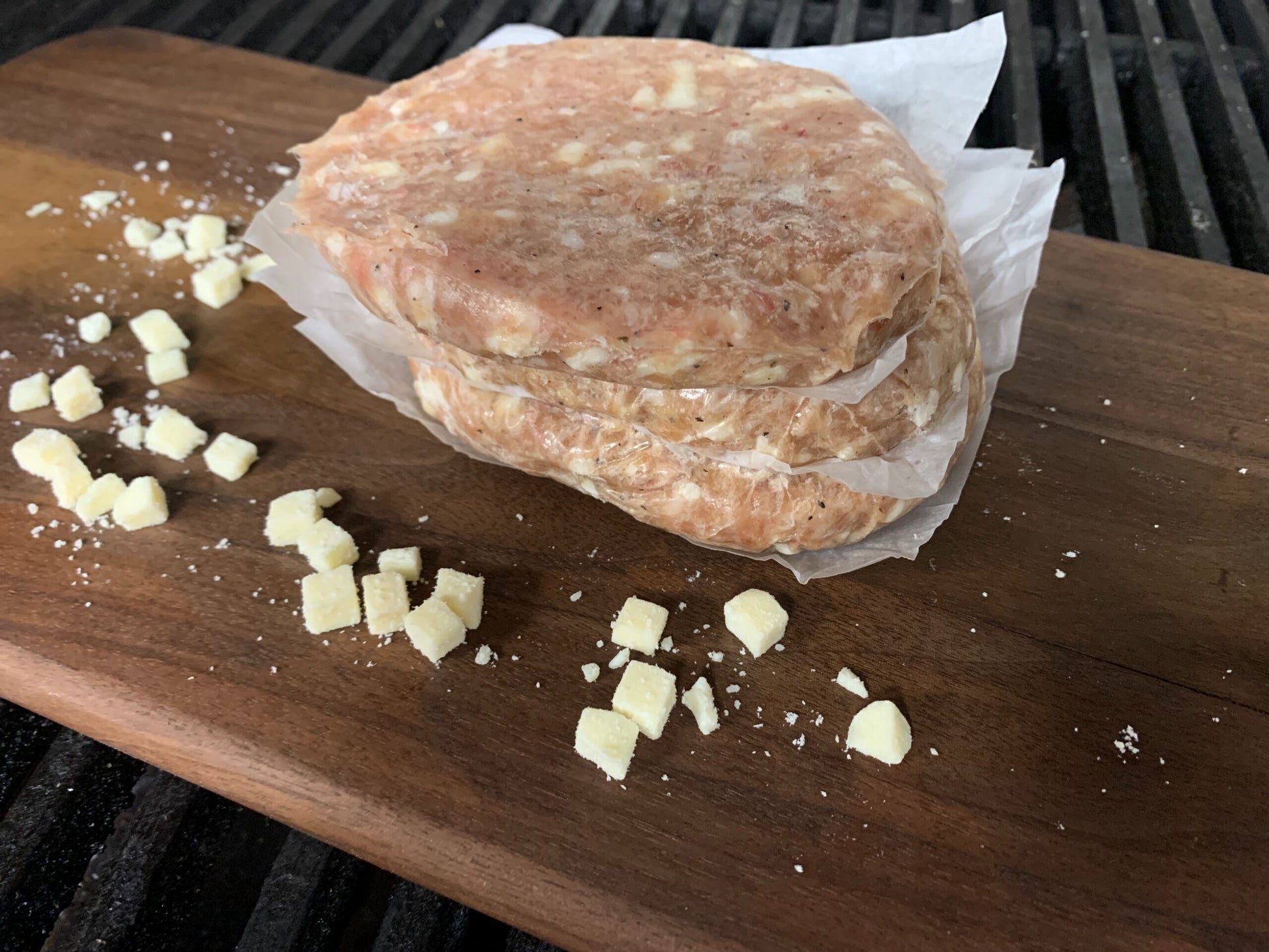 Chicken Cordon Bleu Bratwurst Patties image 1