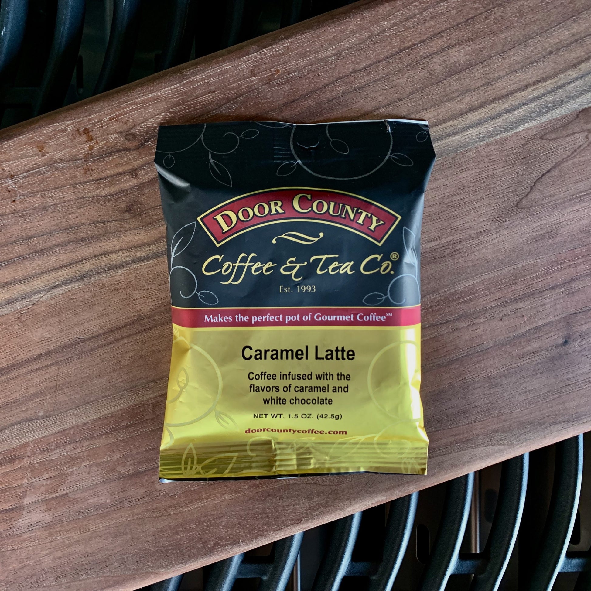 Door County Coffee Grounds - Caramel Latte, 1.5 ounces image